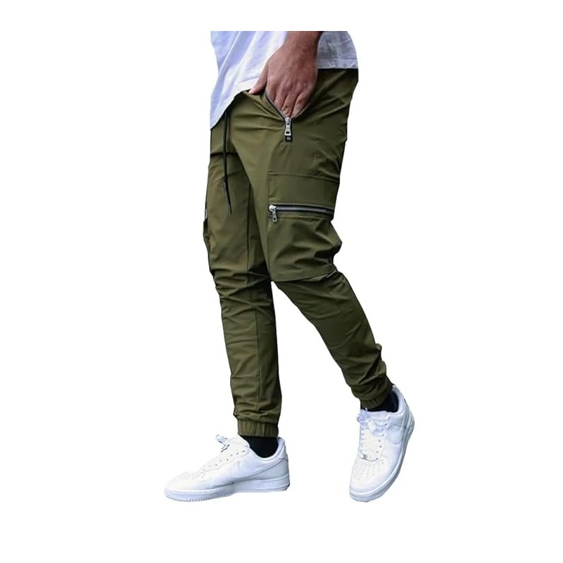 Men's Polyester Solid Men Stylish Cargo Track Pants