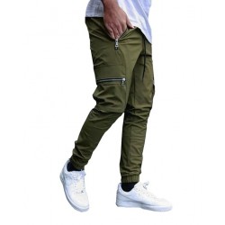 Men's Polyester Solid Men Stylish Cargo Track Pants