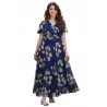 Women's Georgette Digital Floral Printed Gown Dress for Women (Gown Dress 35)