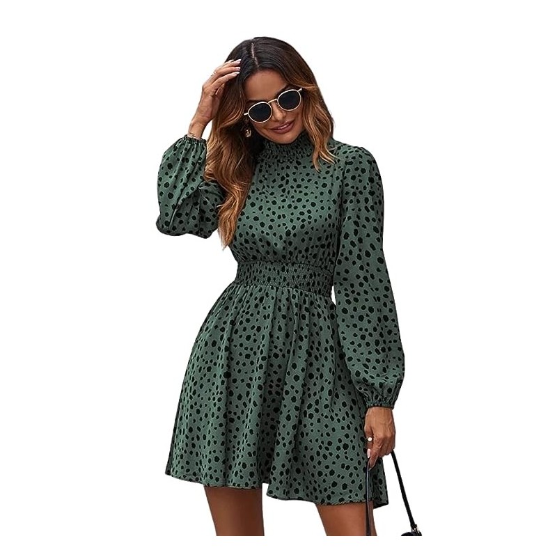 Women's Rayon Full Sleeve A-Line Knee-Length Western Dresses for Women or Girls