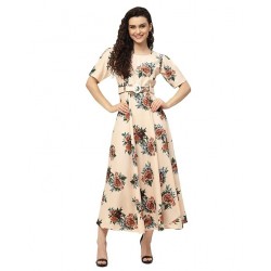 Women's Rayon Grey Fit and Flare Dress Dress for Women