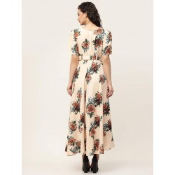 Women's Rayon Grey Fit and Flare Dress Dress for Women