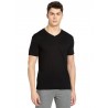 Men's Super Combed Cotton Rich Solid V Neck Half Sleeve T-Shirt